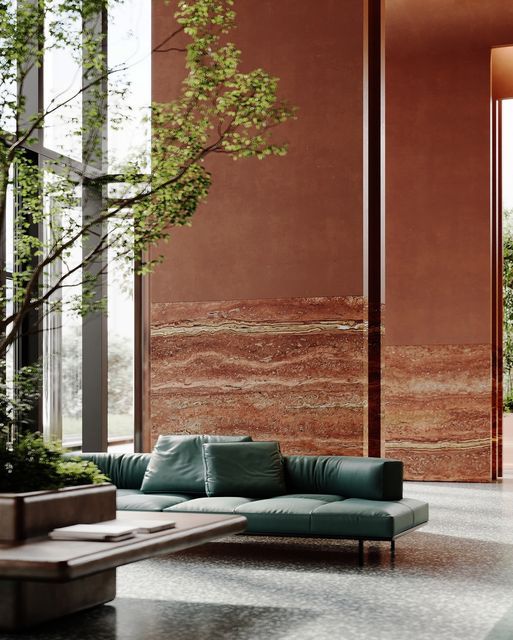 камень в интерьере
